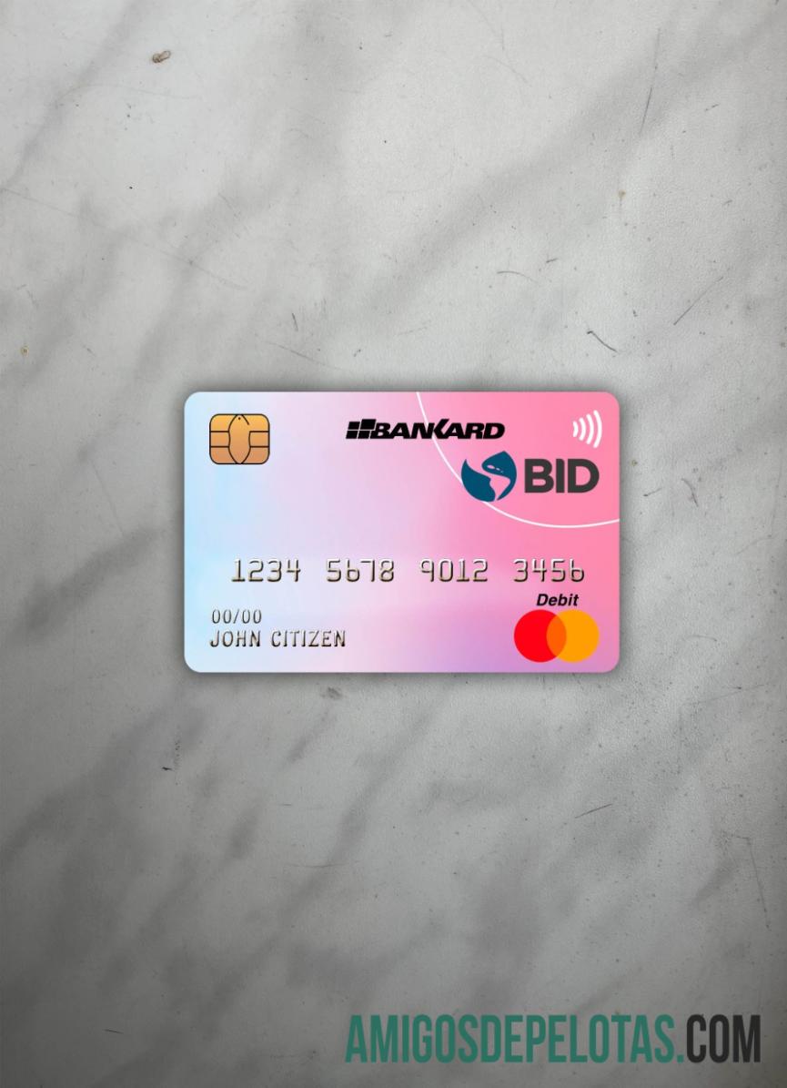 Equador Banco Interamericano de Desenvolvimento (BID) Banco Mastercard Photolook Front exemplo